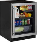 24 Inch, 4.9 Cu. Ft. Built-In Undercounter Beverage Center with LED Lighting