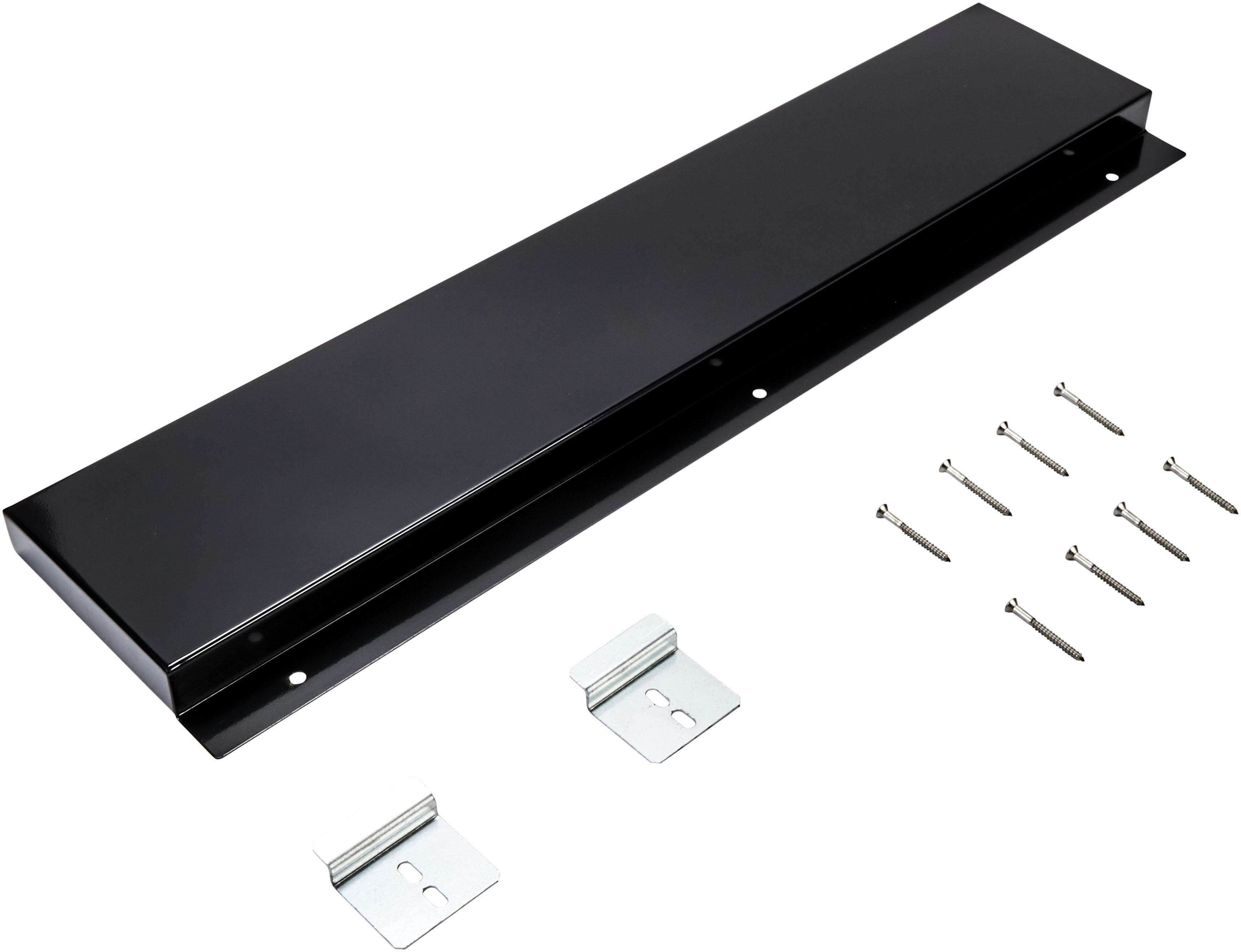 Slide-in Range Backsplash, Black, Size: 6" H