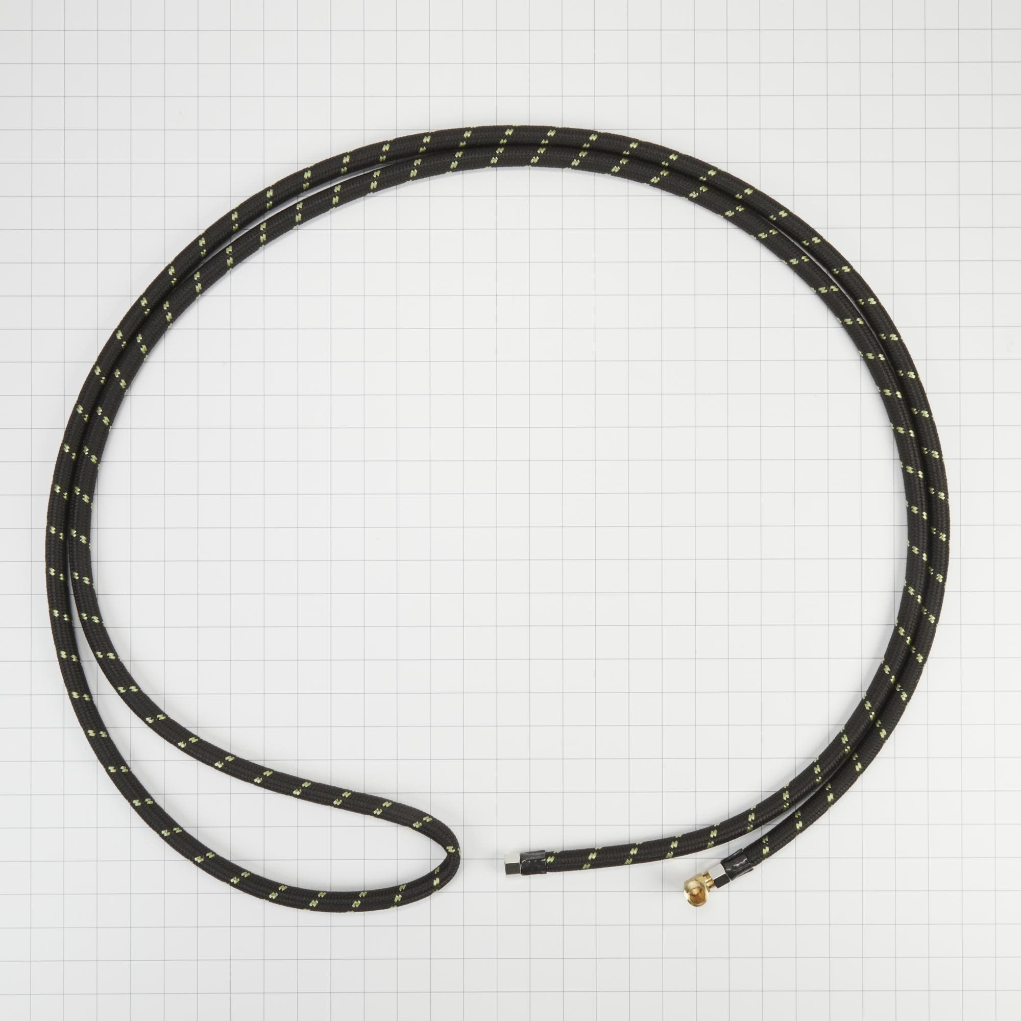 12' Dishwasher Water Supply Hose Kit 3/8" Brass Fitting, 3/8' NPT Male x 3/8" Male Compression & 90 degree Elbow