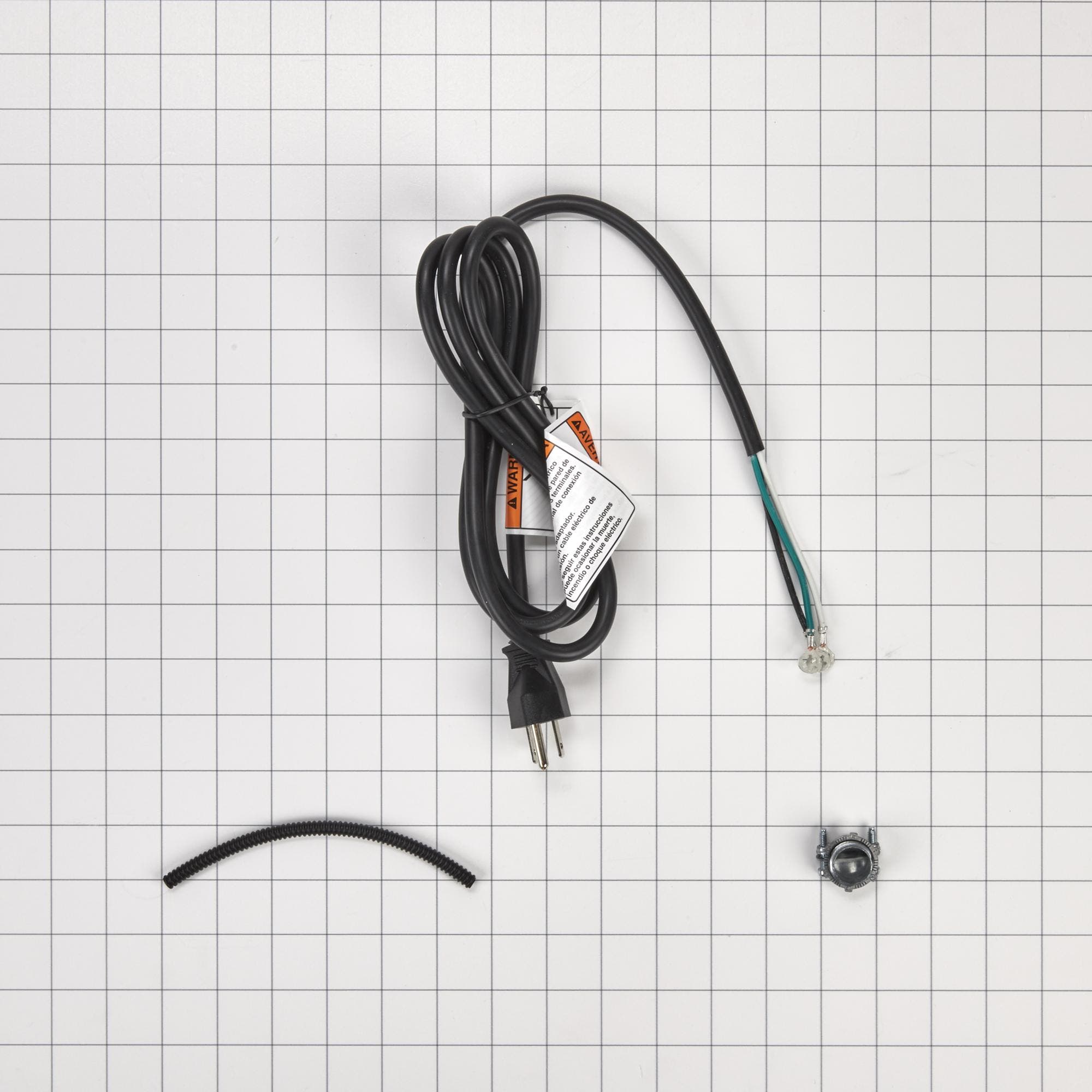 6' Dishwasher Power Cord 3 Wire 20 Amp Straight Plug