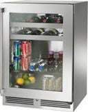 24 Inch, 5.2 Cu. Ft. Built-In Undercounter Beverage Center with LED Lighting