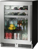 24 Inch Built-In Undercounter Beverage Center with 16 Wine Bottle Capacity, 5.2 cu. ft. Capacity, 2 Wine Racks, 1 Pull-Out Shelf, Digital Control Panel and Zero Clearance Door Hinge