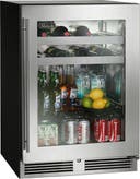 24 Inch Built-In Undercounter Beverage Center with 16 Wine Bottle Capacity, 5.2 cu. ft. Capacity, 2 Wine Racks, 1 Pull-Out Shelf, Digital Control Panel and Zero Clearance Door Hinge