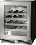 24 Inch, 4.8 Cu. Ft. Built-in Undercounter Wine Cooler with LED Light