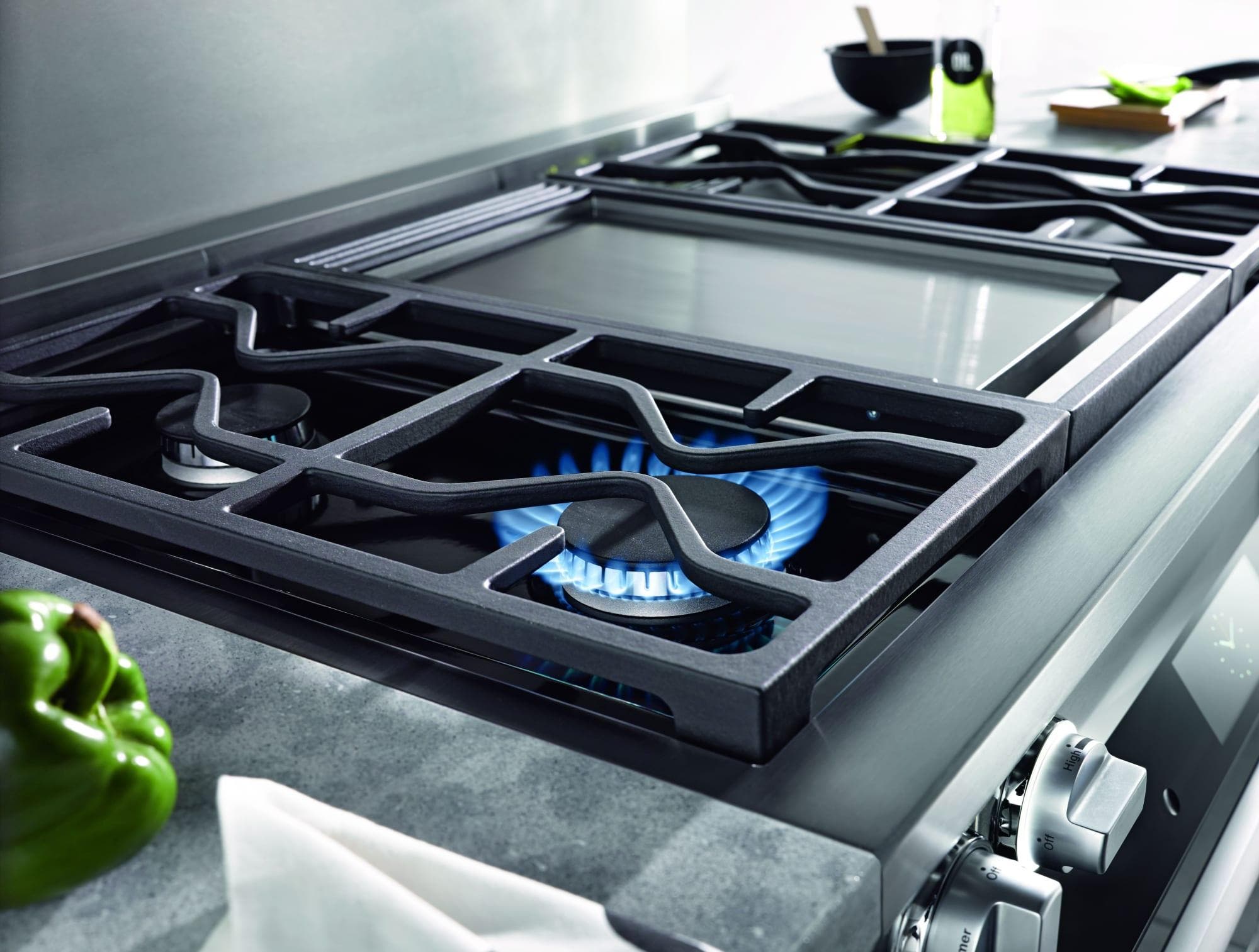 Miele HR19362LP Stainless Steel, Griddle, Liquid Propane