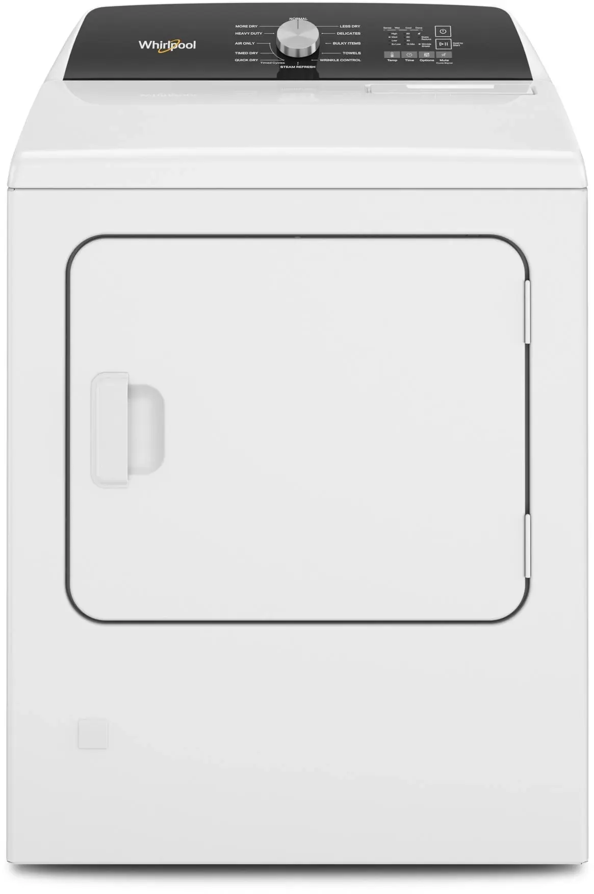Whirlpool WGD5050LW 7.0 Cu. Ft. Gas Moisture Sensing Dryer White