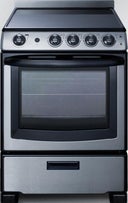 24 Inch Slide-In Electric Range with 4 Elements, Smoothtop