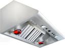 Wall Mount Ducted Range Hood with 2 Halogen Lights