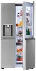 36 Inch, 27 Cu. Ft. Side-By-Side Door-in-Door Refrigerator with Craft Ice