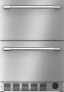 24 Inch Built-In Undercounter Double Drawer Freezer Refrigerator with 4.3 cu. ft. Total Capacity, Customizable Cooling Modes, Sabbath Mode and Star K Certified