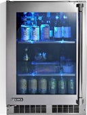 24 Inch 5.3 Cu. Ft. Built-In Outdoor Refrigerator with Glass Door