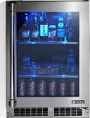 24 Inch 5.3 Cu. Ft. Built-In Outdoor Refrigerator with Glass Door