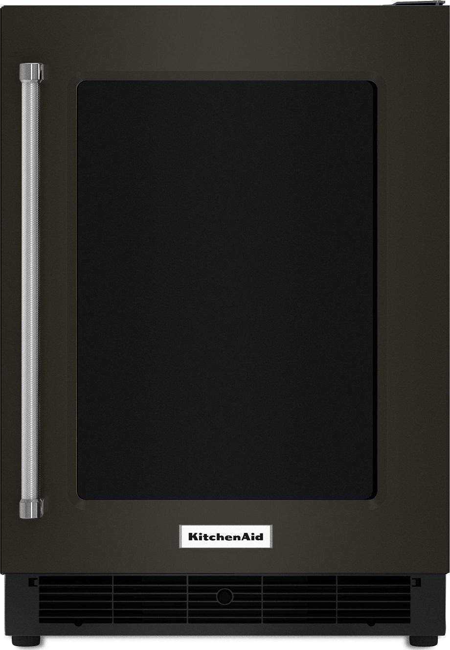 KitchenAid KURR304EBS Black Stainless Steel, Print Shield, Right Hinge