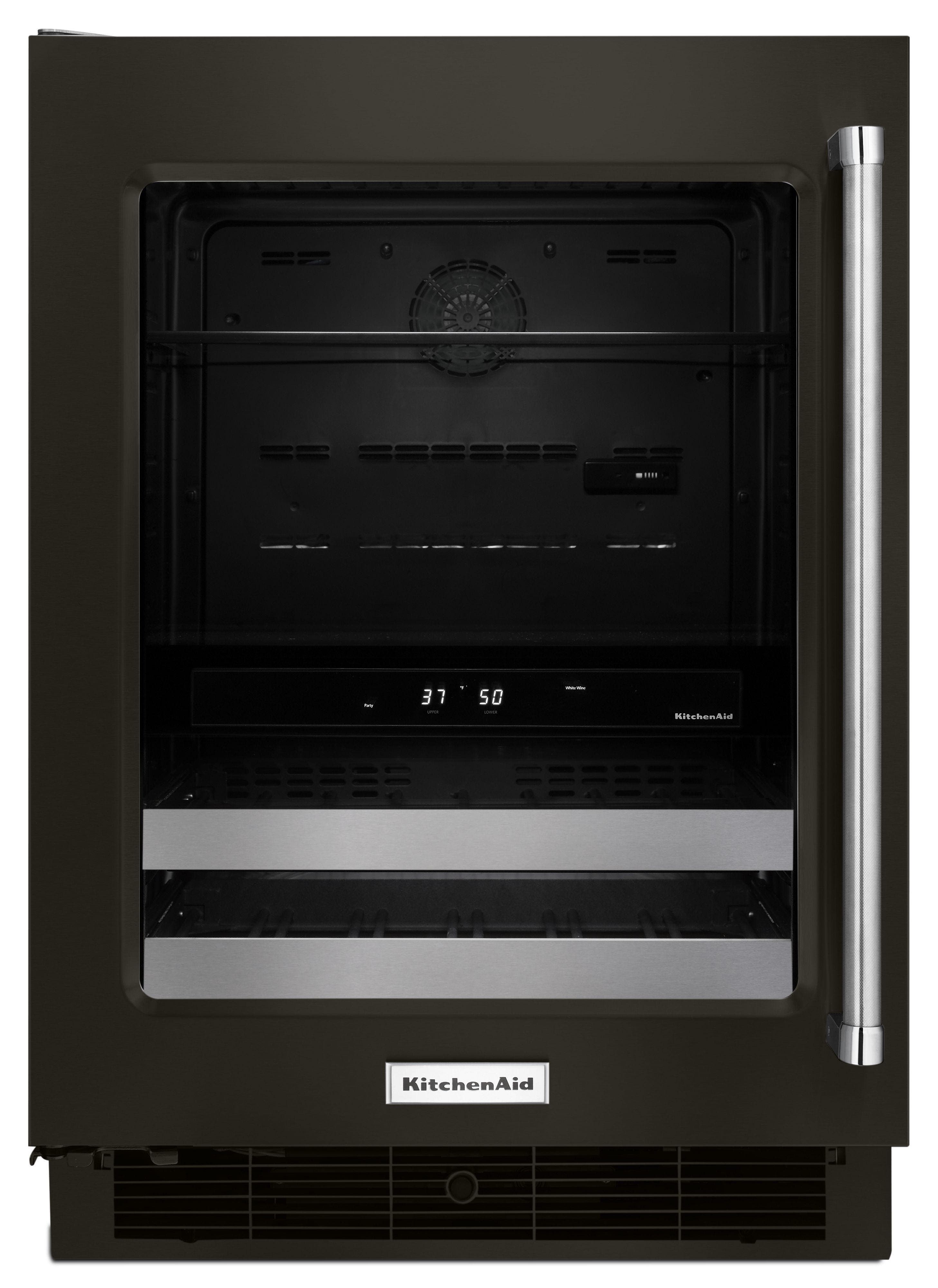 KitchenAid KUBL304EBS Black Stainless Steel, Print Shield, Left Hinge