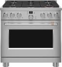 36 Inch Smart Dual Fuel Professional Range with 6 Sealed Burners, 5.75 Cu. Ft. Capacity, True Convection with Reverse Air, Self Clean with Steam Option, Self Clean Bake Racks, Wi-Fi, Temperature Probe and ADA Compliant