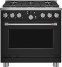 36 Inch Smart Dual Fuel Professional Range with 6 Sealed Burners, 5.75 Cu. Ft. Capacity, True Convection with Reverse Air, Self Clean with Steam Option, Self Clean Bake Racks, Wi-Fi, Temperature Probe and ADA Compliant