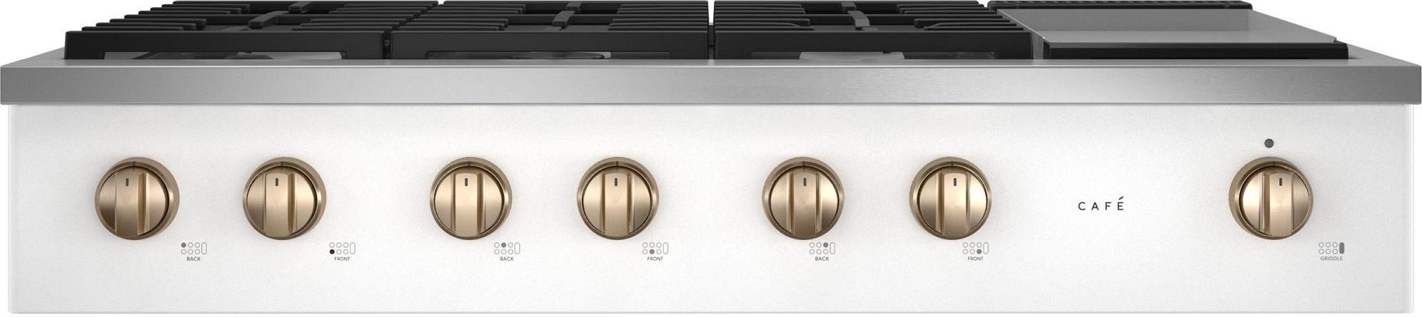 Cafe CGU486P4TW2 48 Inch Commercial-Style Gas Rangetop Matte White