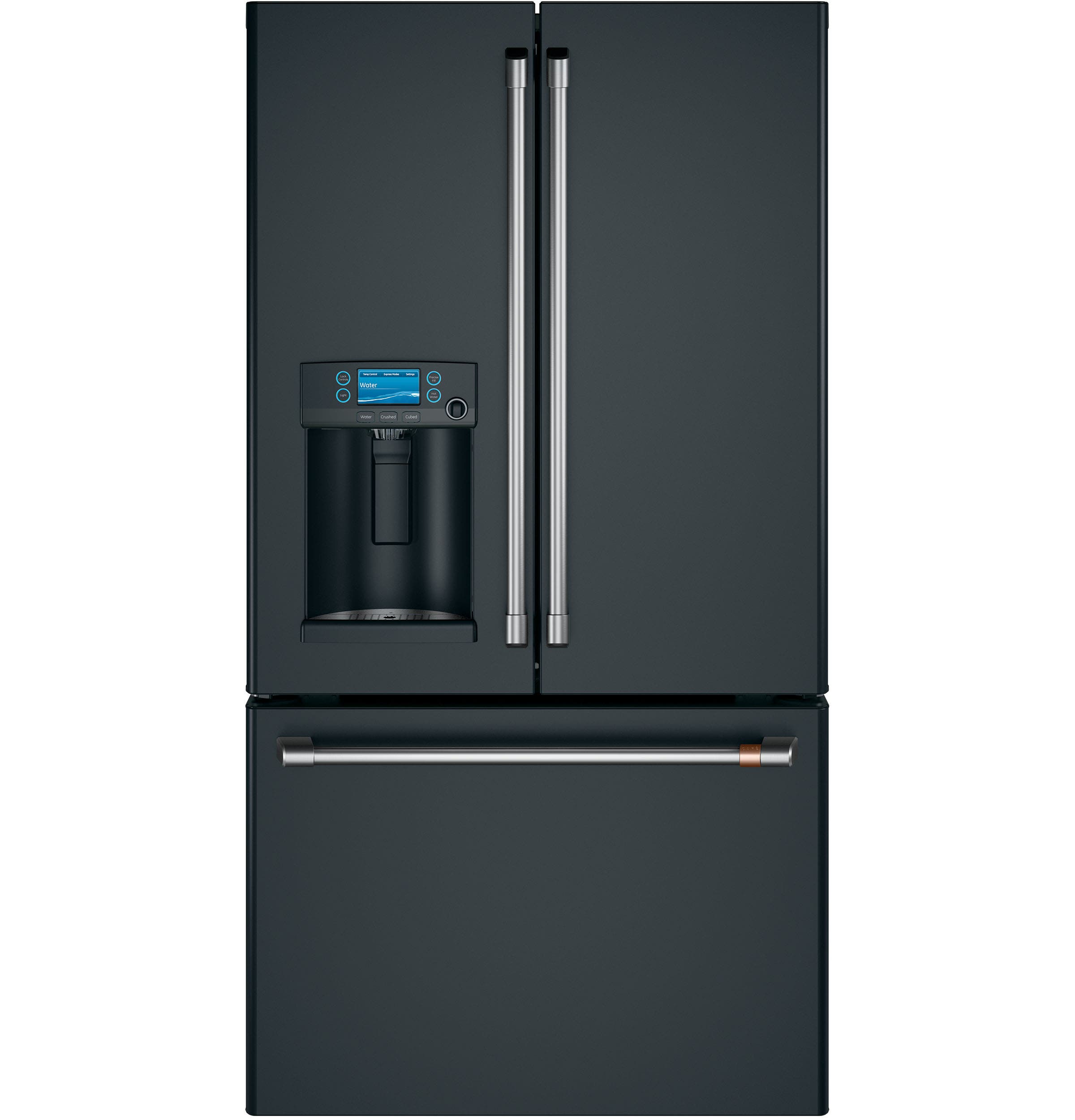 Matte Black with Brushed Stainless Handles