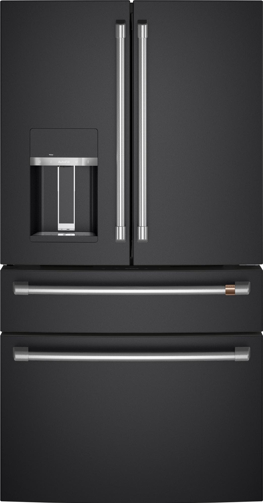 Matte Black with Brushed Stainless Handles