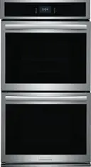 27 Inch Double Electric Wall Oven with Air Fry, 7.6 Cu.Ft. Capacity, Total Convection, Self Clean, Touch Screen Control Panel, No Pre Heat, Steam Bake, Temperature Probe, Glide Rack, Air Sous Vide, Control Lock, Sabbath Mode, and Star-K Certified