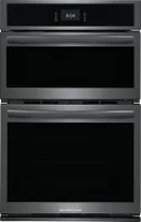 27 Inch Combination Electric Wall Oven with Air Fry, 5.5 Cu. Ft. Capacity, Total Convection Oven, Steam/Self Clean, No Preheat, Slow Cook, Steam Bake, Air Sous Vide, Microwave Cooking, Add 30 Seconds, Sabbath Mode, and Star-K Certified