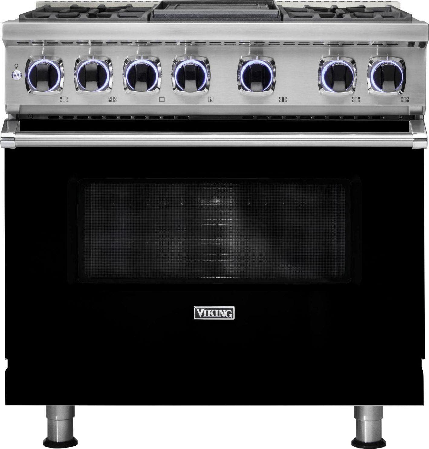 Viking VDR73624GBK Black, Natural Gas