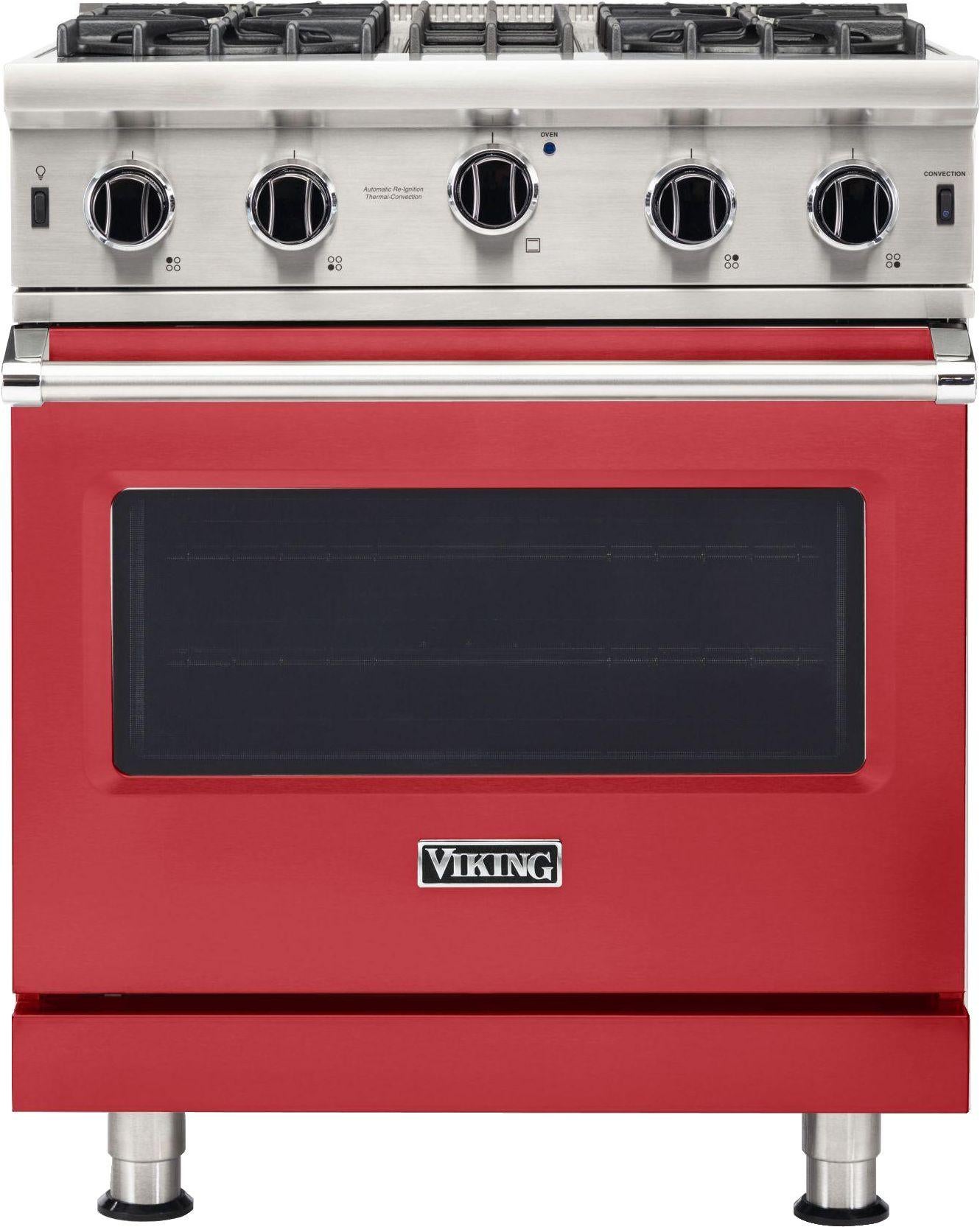 VIKING VGR5304BSM - 30 PRO All Gas Range Oven 4 Burner San Marzano Red  Finish