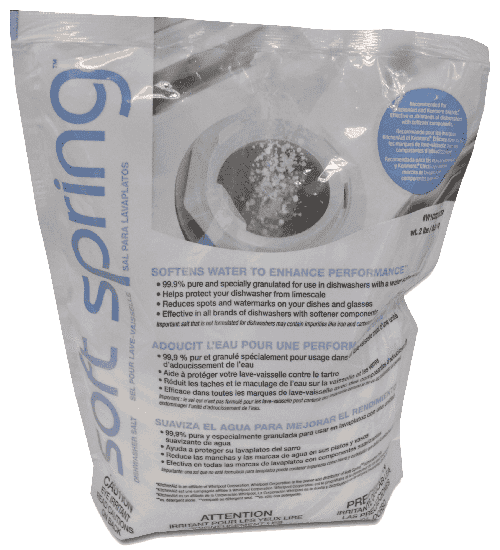Whirlpool W10320829 Soft Spring Dishwasher Salt 2 lb. Package