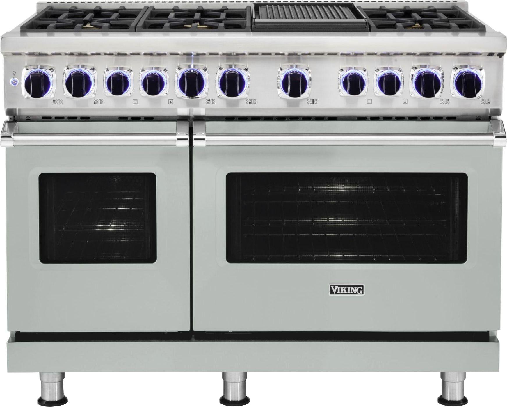 Viking 48 Dual Fuel Range - Vdr7482 Cast Black VDR74826GCSLP