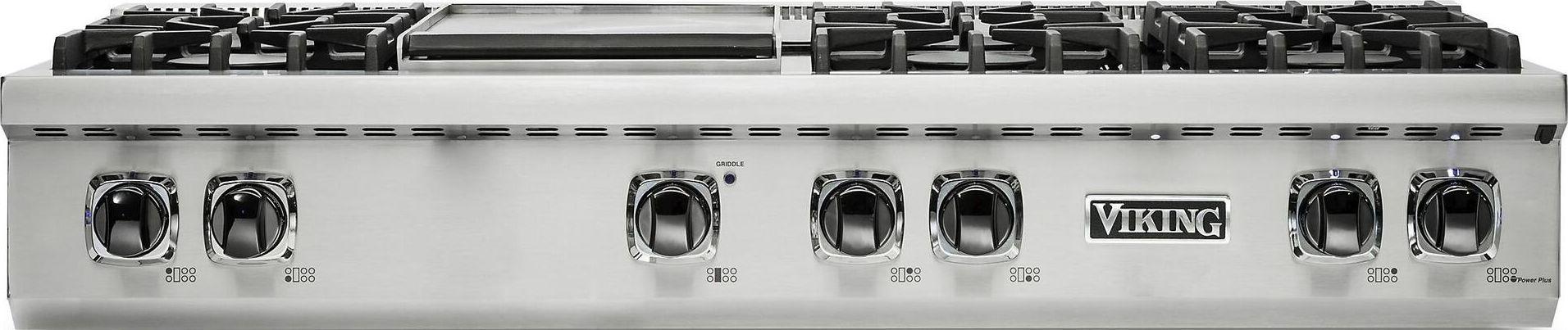 Viking VRT5486GSS 48 Inch Rangetop Stainless Steel | Plesser's