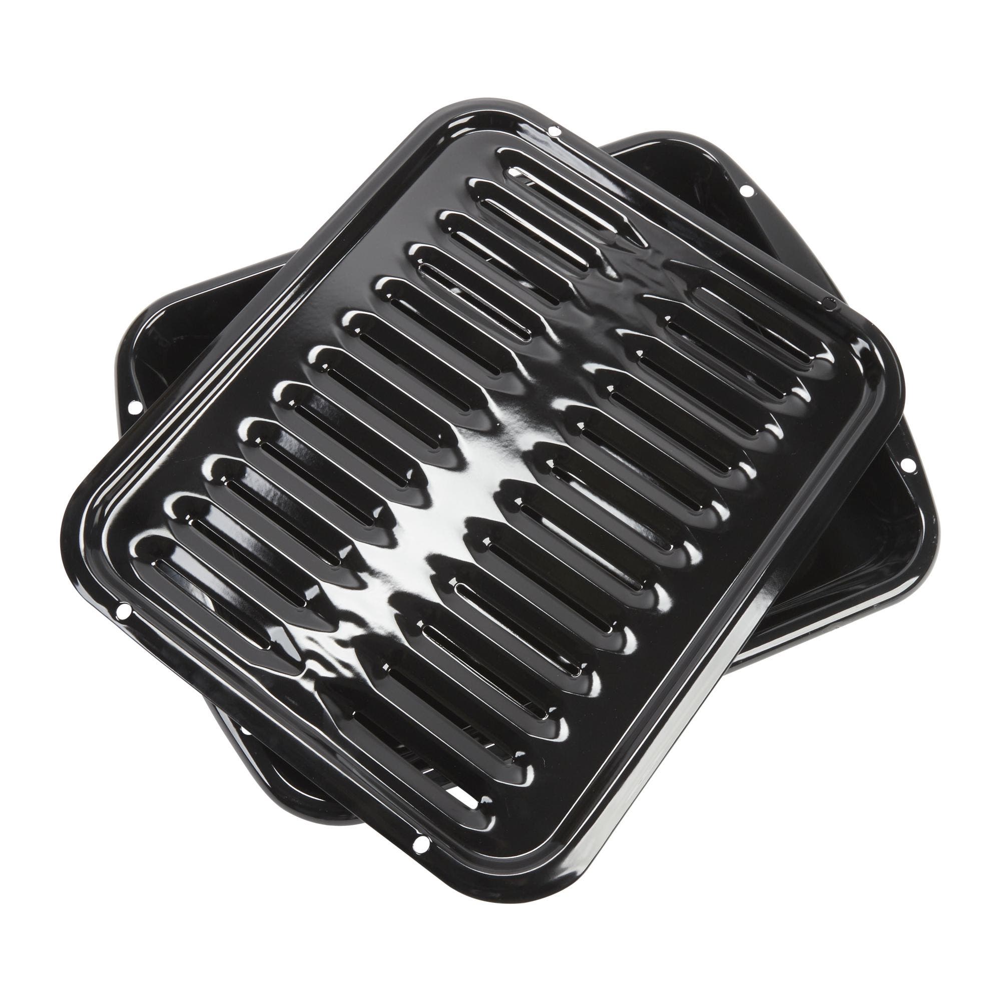 Whirlpool 4396923 All Porcelain Broiler Pan with Grid