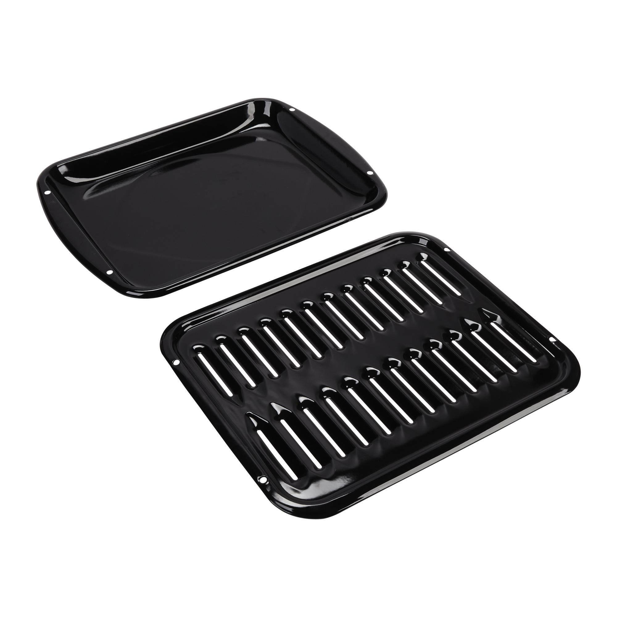 Whirlpool 4396923 All Porcelain Broiler Pan with Grid