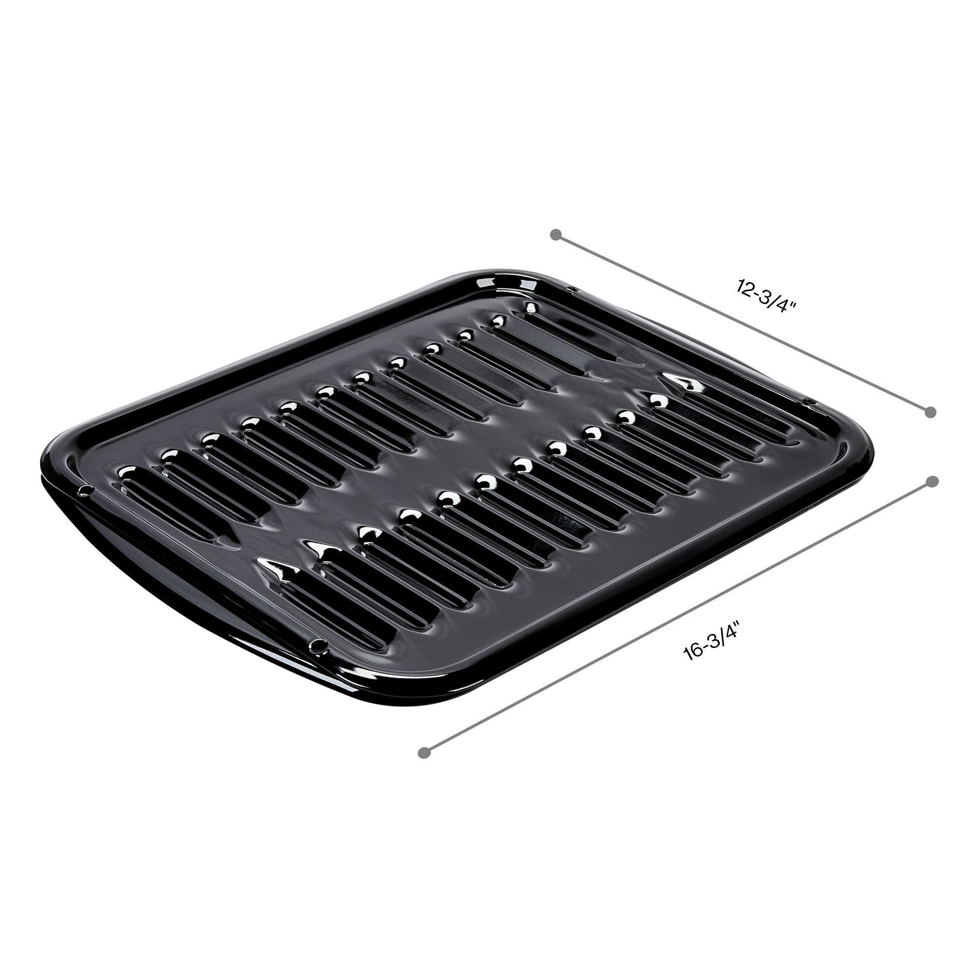 Whirlpool 4396923 All Porcelain Broiler Pan with Grid
