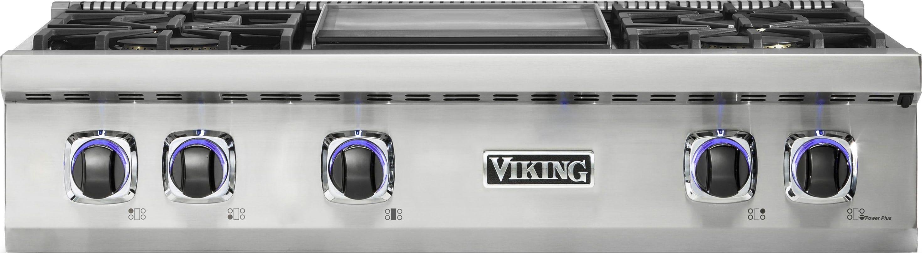 Viking VRT7364GSSLP 36 Inch Rangetop Stainless Steel | Plesser's