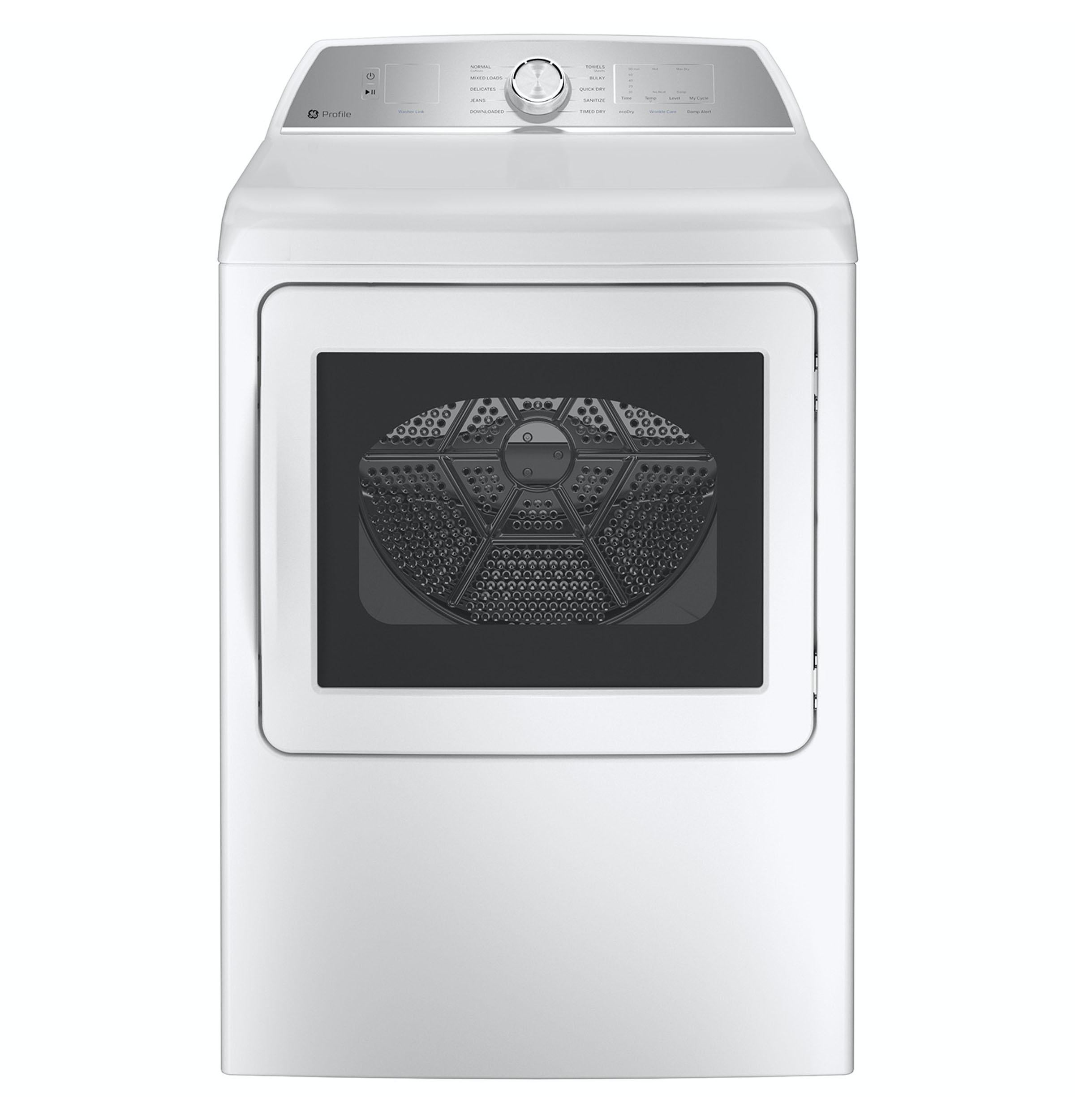 GE PTD60EBSRWS 27 Inch Electric Dryer White | Plesser's Appliances