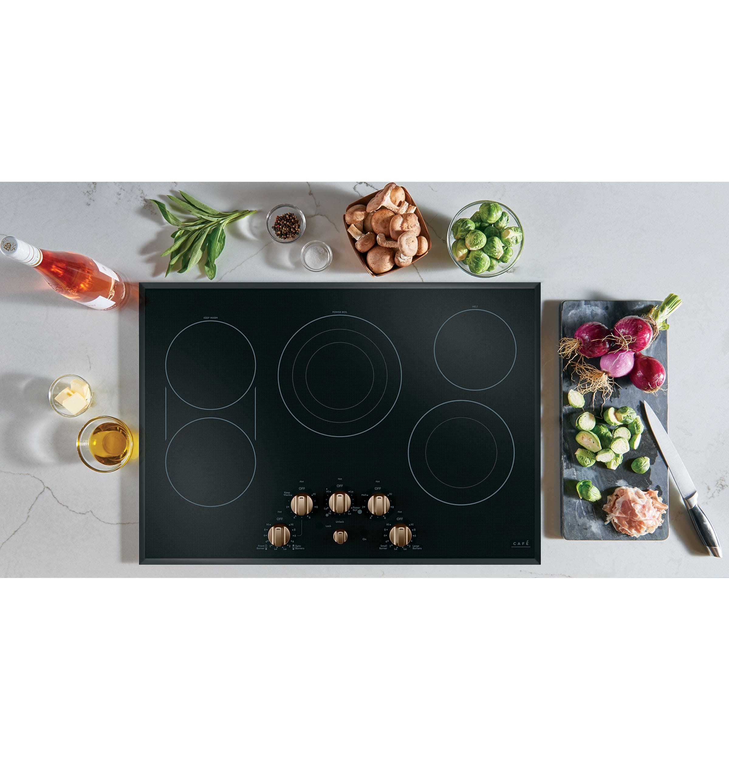 Cafe CEP70303MS2 Black/Brushed Bronze