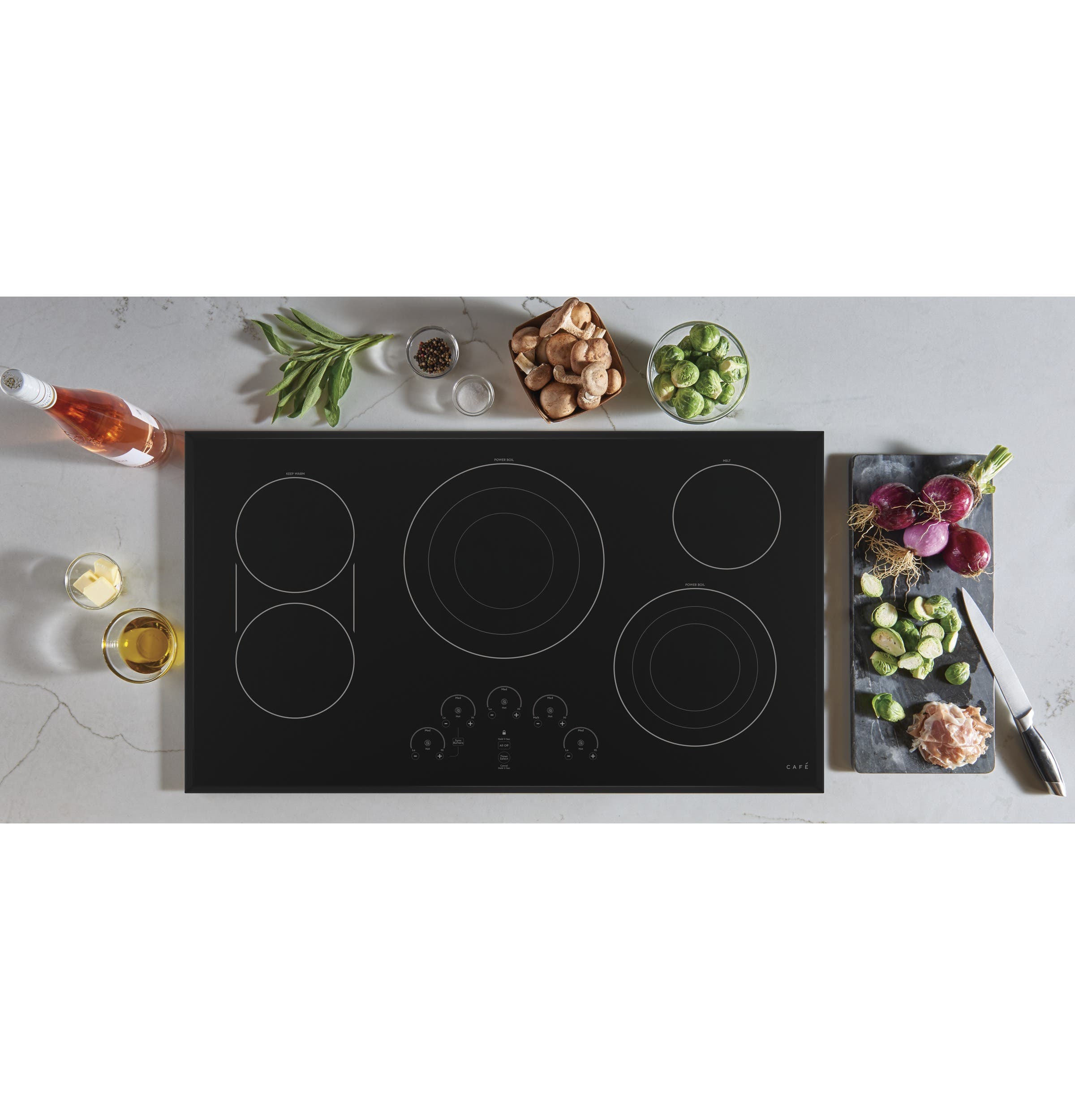 Cafe CEP90361NBB Matte Black Trim