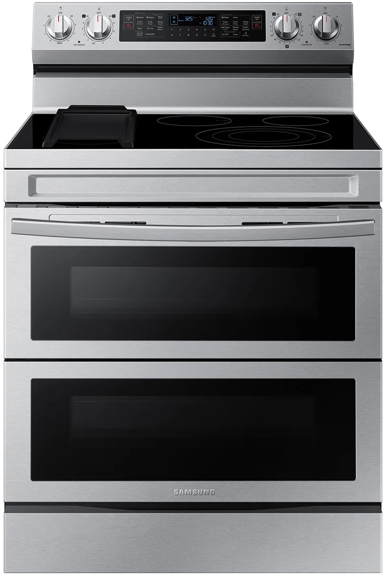 Samsung 6.3 Cu. ft. Smart Freestanding Electric Range with No-Preheat Air Fry, Convection+ & Griddle - Stainless Steel