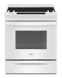 30 Inch Slide-In Electric Range with 4 Radiant Elements, 4.8 cu. ft. Capacity, FlexHeat Dual Elements, Frozen Bake, Sabbath Mode, Self-Clean, and ADA Compliant