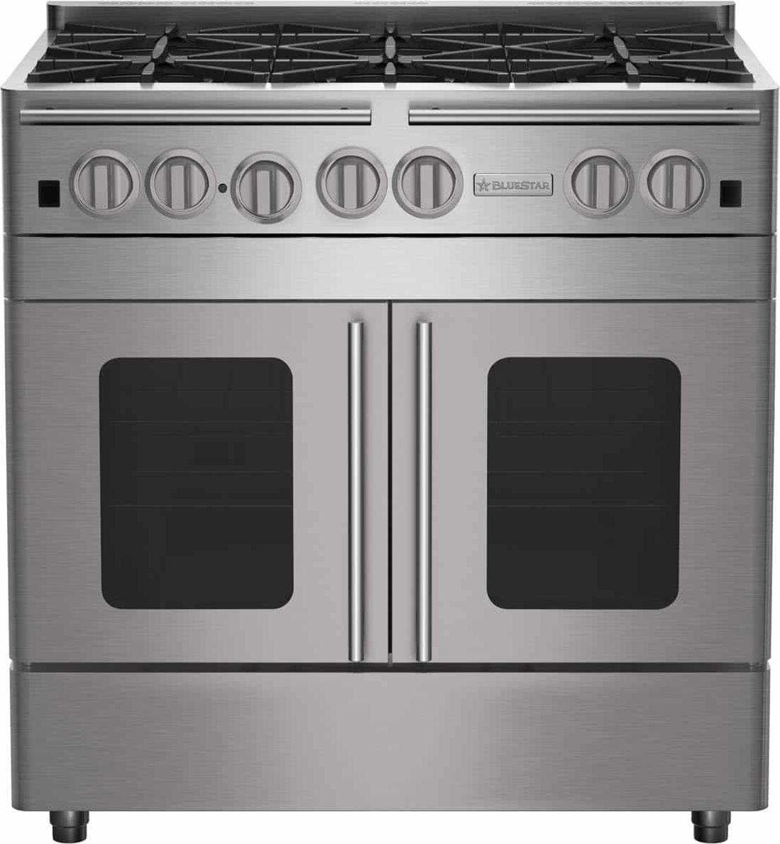 Bluestar RNB366BPMV2CPLT Standard Ral Finish, Plated Trim Bezels and Badge ...