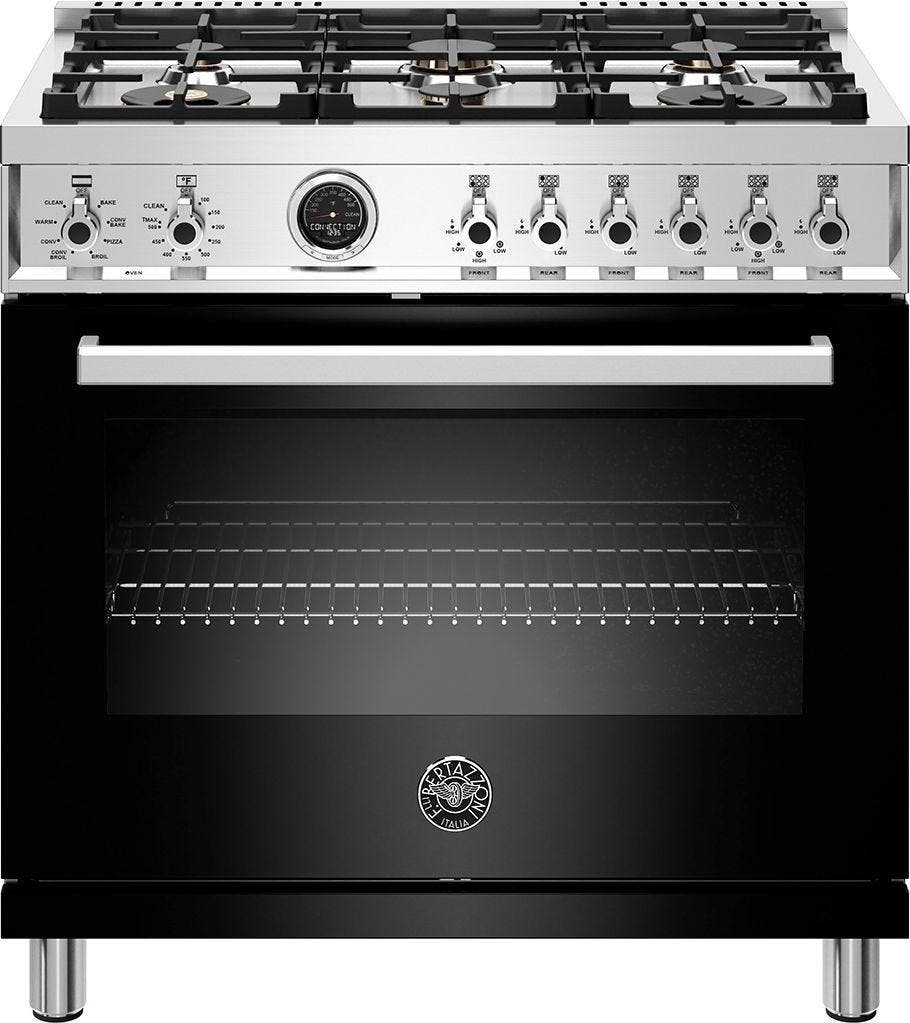 Bertazzoni PROF366DFSNETLP Nero, Liquid Propane