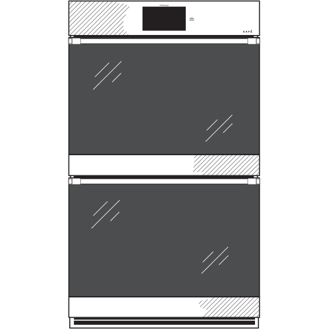 Cafe CKD70DM2NS5 Platinum Glass