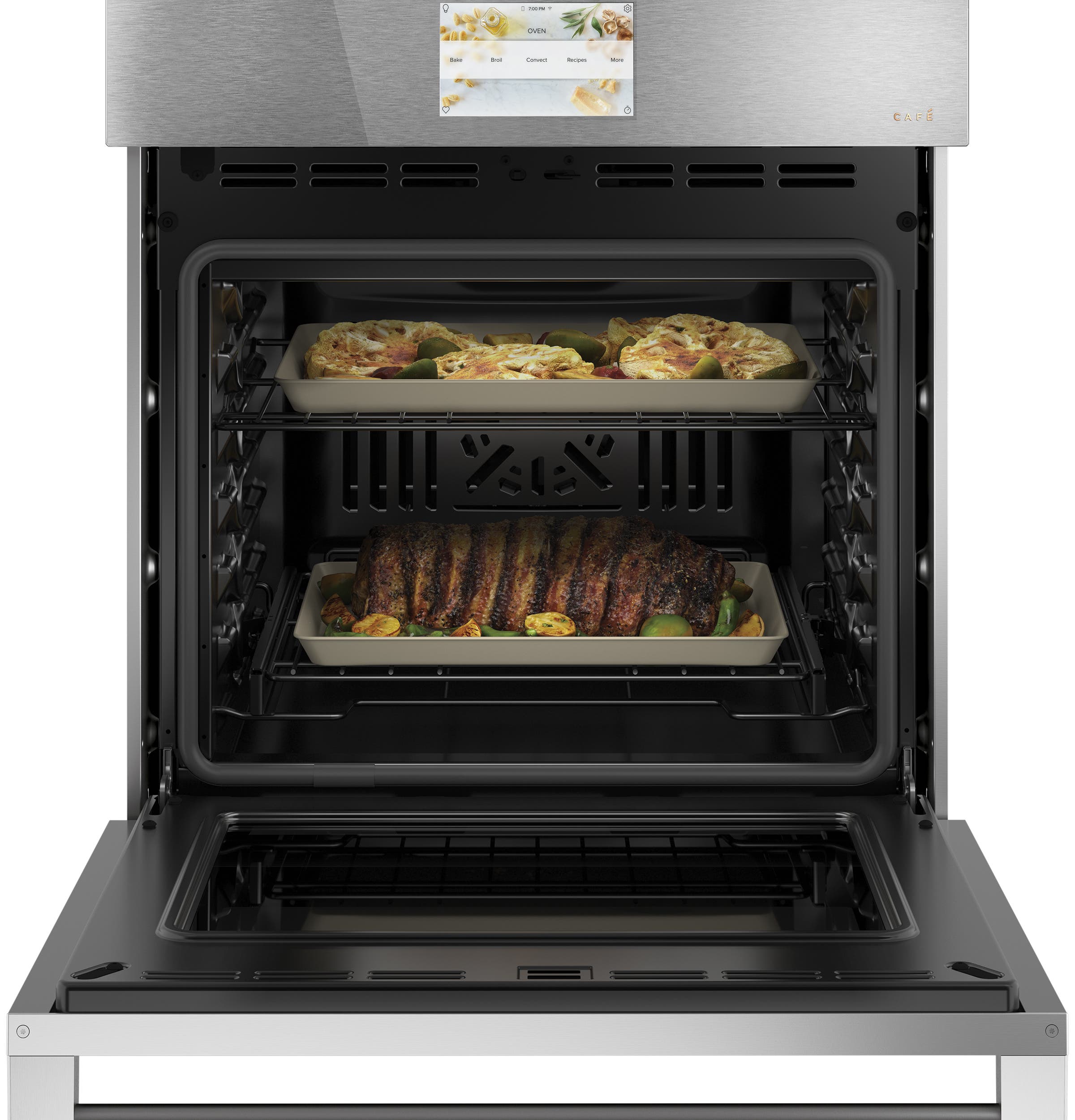 Cafe CKS70DM2NS5 Platinum Glass