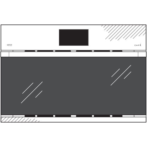 Cafe CSB923M2NS5 Platinum Glass