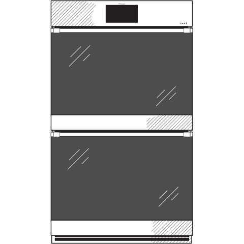 Cafe CTD70DM2NS5 Platinum Glass