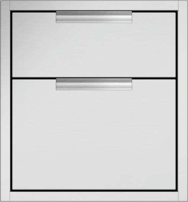 Stainless Steel, Double Drawer