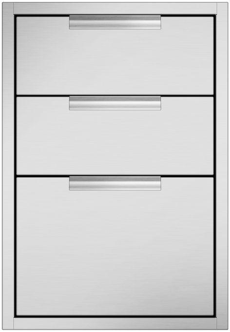 DCS TDT120 Stainless Steel, Triple Drawer