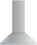 36 Inch Wall Mounted Pyramid Range Hood with 3 Fan Speeds, 600 CFM Blower, Touch Button Controls, LED Lighting, Dishwasher-Safe Mesh Filters, and Height-Adjustable Flue