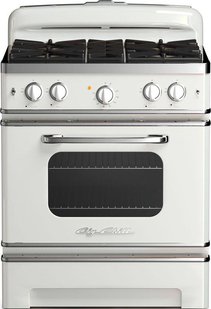 Big Chill BCR30PLLP 30 Inch Retro Gas Range: Pink Lemonade, Liquid