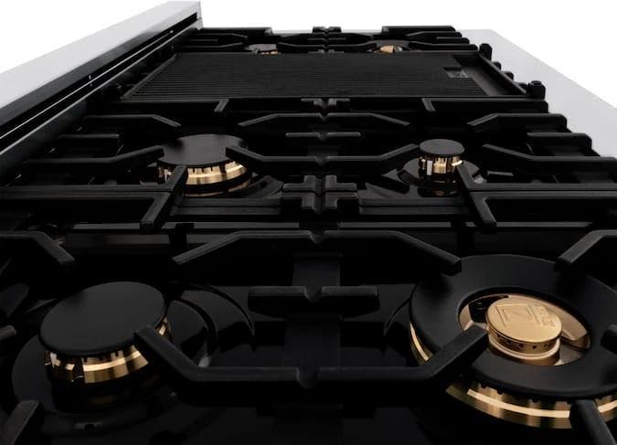 Zline RTZ48MB Stainless Steel and Matte Black Accents